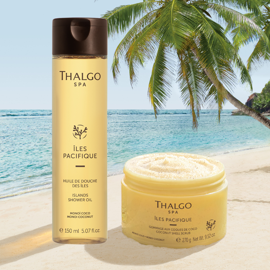 Pack Thalgo - Îles Pacifique - Huile de Douche et Gommage aux coques de coco