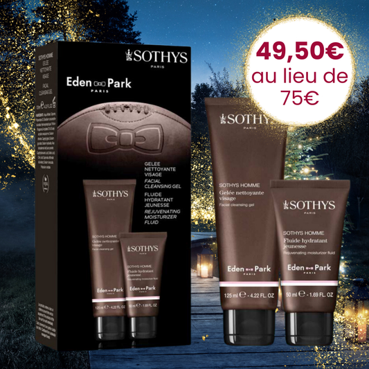 Coffret Eden Park Homme Sothys - Duo visage de Gelée nettoyante et Fluide hydratant