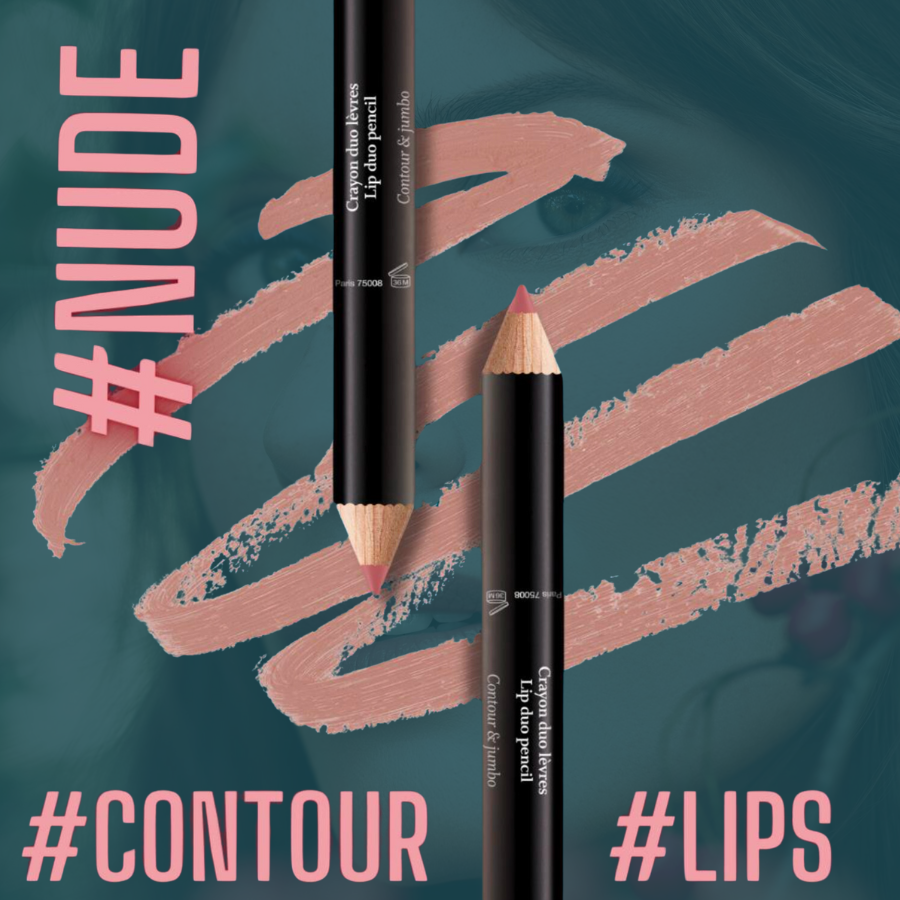 Crayon duo lèvres Sothys - Contour & Jumbo - Nude & Rouge Enchanté