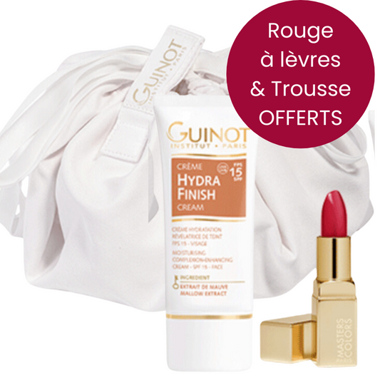 Pack - Guinot - Hydra Finish + Rouge à Lèvres et Trousse OFFERTS